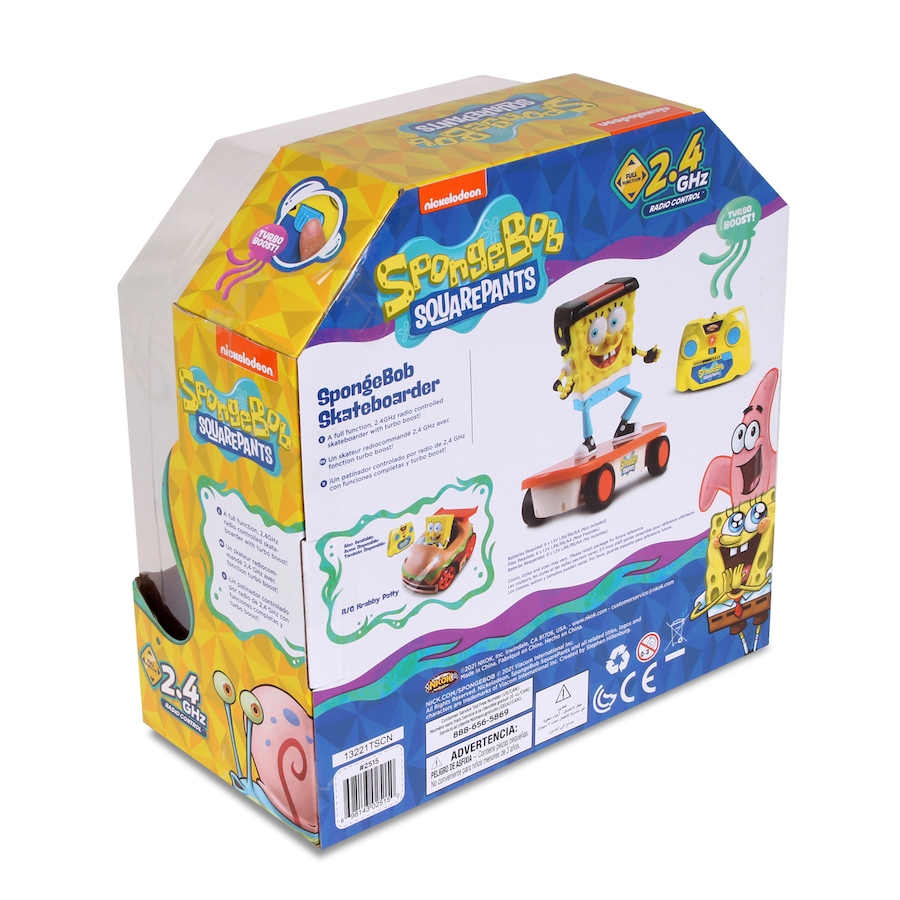 Image 752185_ALTMORE7.jpg, Product 752-185 / Price $29.99, NKOK RC Spongebob Skateboarder 2.4 GHz Turbo Boost from Nkok on TSC.ca's Toys & Hobbies department