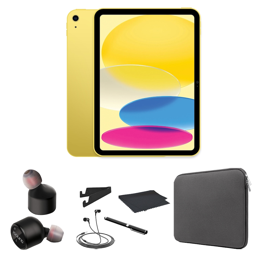 Image 752209_YBLK.jpg, Product 752-209 / Price $519.99, Apple iPad 10.9" Tablet Bundle (64 GB, 10th-gen, refurbished) from TSC All IN on TSC.ca's Electronics department