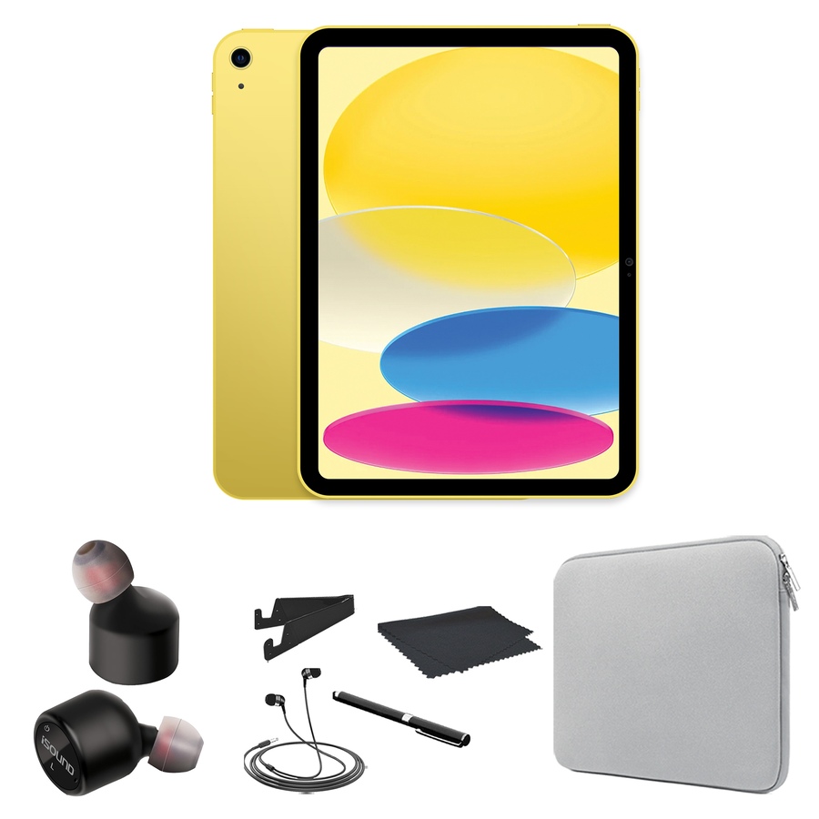 Image 752209_YSL.jpg, Product 752-209 / Price $519.99, Apple iPad 10.9" Tablet Bundle (64 GB, 10th-gen, refurbished) from TSC All IN on TSC.ca's Electronics department