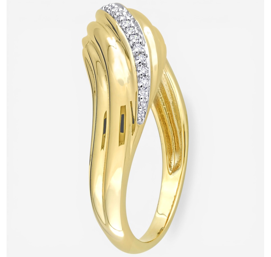 Image 752214_ALTMORE1.jpg, Product 752-214 / Price $1,399.99, Jewel of a Deal 14K Yellow Gold Diamond Wave Ring on TSC.ca's Jewellery department