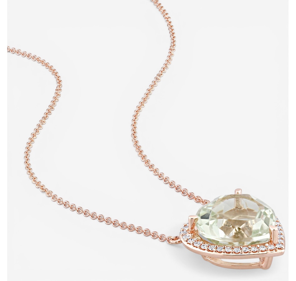 Image 752218_ALTMORE5.jpg, Product 752-218 / Price $1,599.99, Jewel of a Deal White Gold Gemstone And Diamond Heart Pendant Necklace on TSC.ca's Jewellery department