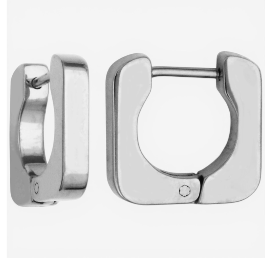 Image 752236_ALTMORE3.jpg, Product 752-236 / Price $39.99, STEELX Square Huggie Hoop Earrings from STEELX on TSC.ca's Jewellery department
