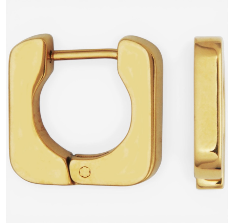 Image 752236_YGP.jpg, Product 752-236 / Price $39.99, STEELX Square Huggie Hoop Earrings from STEELX on TSC.ca's Jewellery department