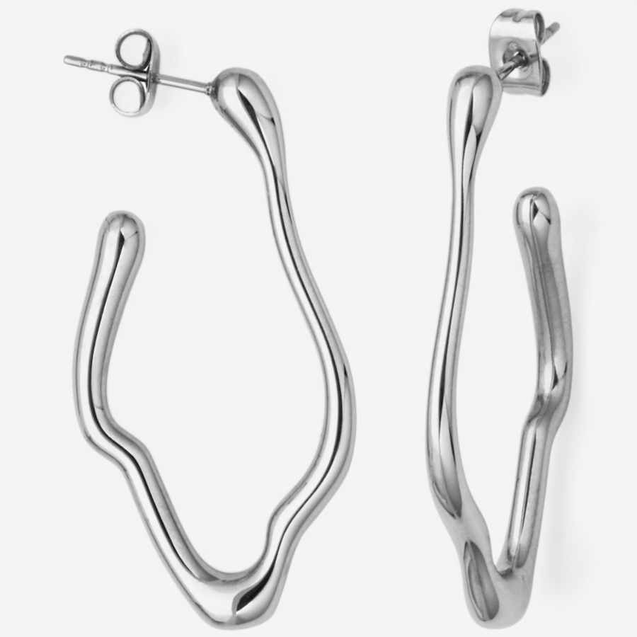 Image 752245_ALTMORE1.jpg, Product 752-245 / Price $69.99, STEELX Stainless Steel High Polished Organic Shape Earrings from Steelx on TSC.ca's Jewellery department