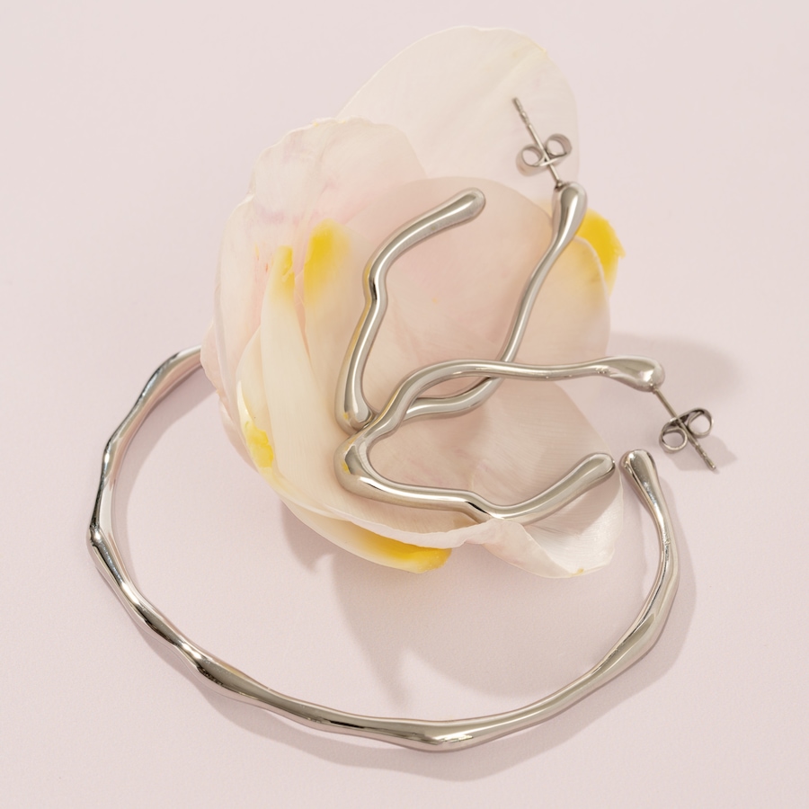 Image 752245_ALTMORE2.jpg, Product 752-245 / Price $69.99, STEELX Stainless Steel High Polished Organic Shape Earrings from Steelx on TSC.ca's Jewellery department