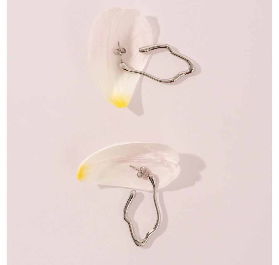 Image 752245_ALTMORE3.jpg, Product 752-245 / Price $69.99, STEELX Stainless Steel High Polished Organic Shape Earrings from Steelx on TSC.ca's Jewellery department