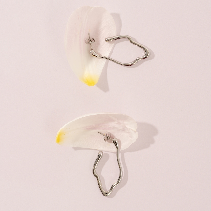 Image 752245_ALTMORE3.jpg, Product 752-245 / Price $69.99, STEELX Stainless Steel High Polished Organic Shape Earrings from Steelx on TSC.ca's Jewellery department