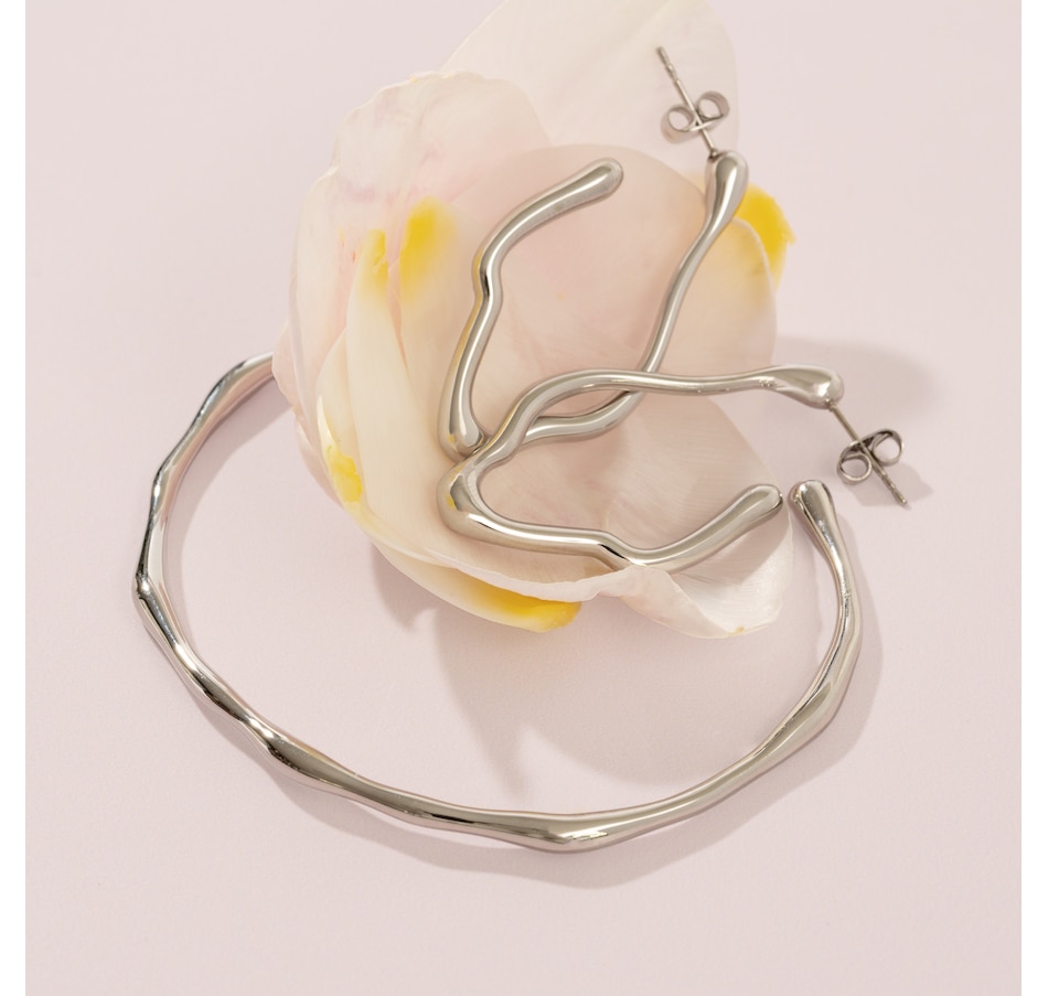 Image 752246_ALTMORE2.jpg, Product 752-246 / Price $69.99, STEELX Stainless Steel Organic Shape Open Bangle from Steelx on TSC.ca's Jewellery department