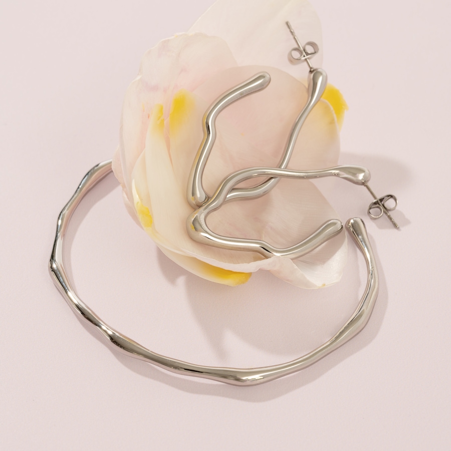 Image 752246_ALTMORE2.jpg, Product 752-246 / Price $69.99, STEELX Stainless Steel Organic Shape Open Bangle from Steelx on TSC.ca's Jewellery department