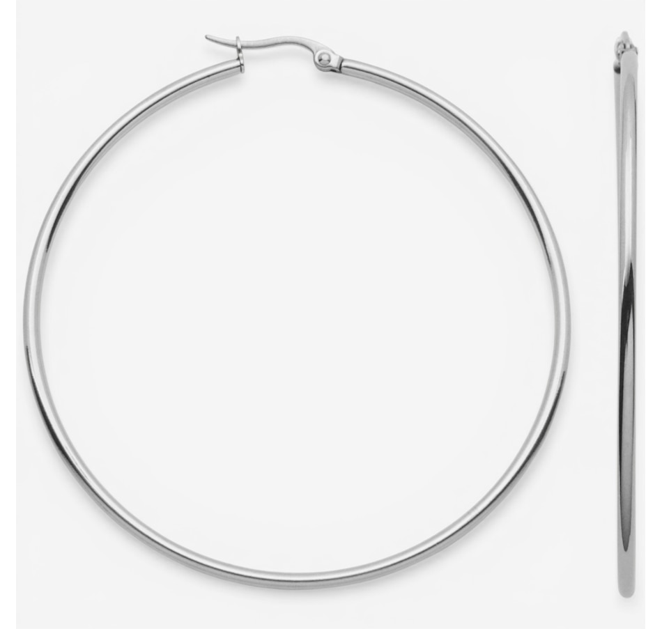 Image 752251_ALTMORE1.jpg, Product 752-251 / Price $45.00 - $50.00, STEELX High Polished Hoop Earrings from Steelx on TSC.ca's Jewellery department