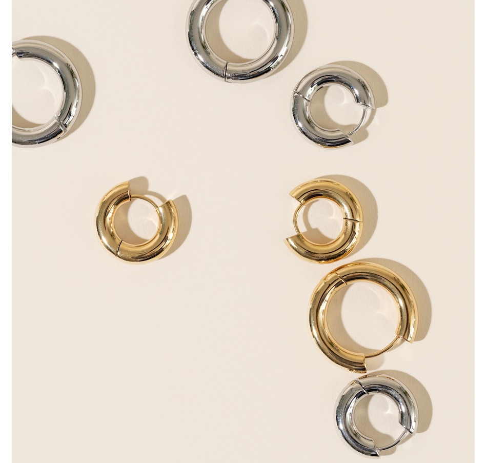 Image 752253_ALTMORE1.jpg, Product 752-253 / Price $40.00, STEELX Huggie Hoop Earrings from Steelx on TSC.ca's Jewellery department