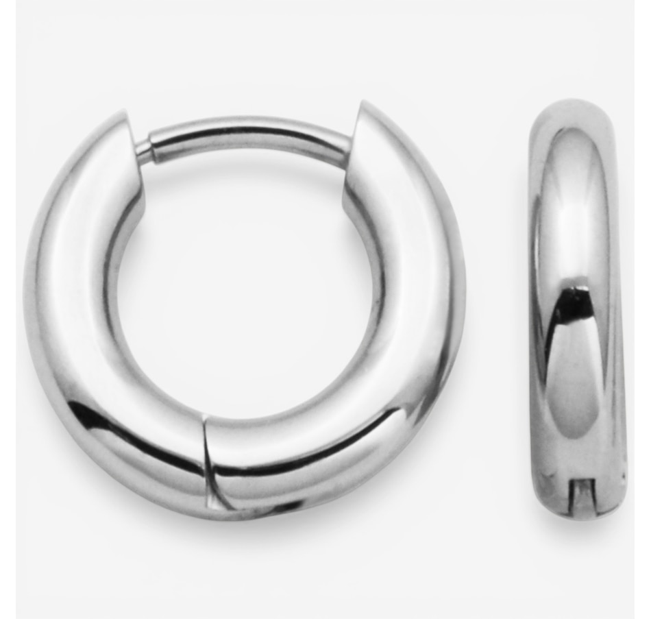 Image 752253_SSL.jpg, Product 752-253 / Price $40.00, STEELX Huggie Hoop Earrings from Steelx on TSC.ca's Jewellery department