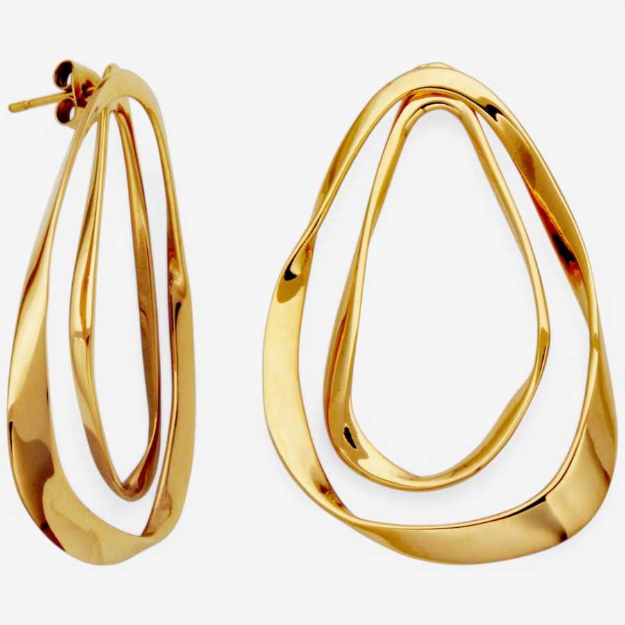 Image 752255_YGP.jpg, Product 752-255 / Price $120.00, STEELX Large Crinkled Teardrop Earrings from Steelx on TSC.ca's Jewellery department