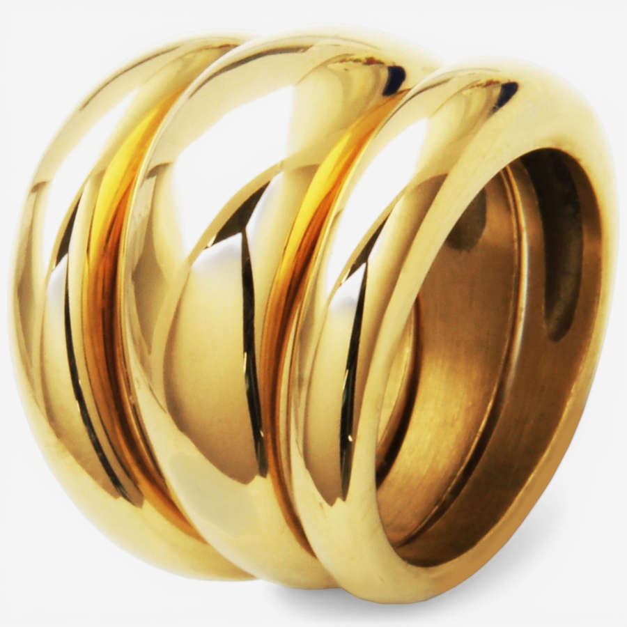 Image 752259_ALTMORE2.jpg, Product 752-259 / Price $119.99, STEELX Puffy Triple Stackable Ring from Steelx on TSC.ca's Jewellery department