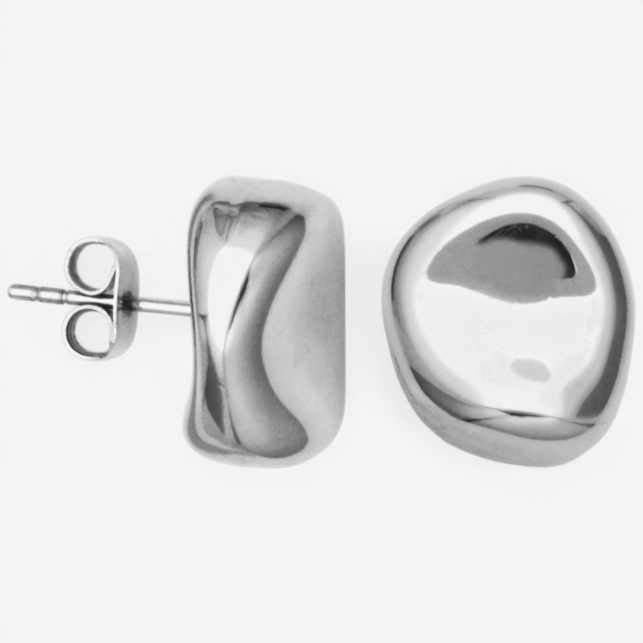 Image 752260.jpg, Product 752-260 / Price $47.99, STEELX Stainless Steel Concave Pebble Stud Earrings from Steelx on TSC.ca's Jewellery department