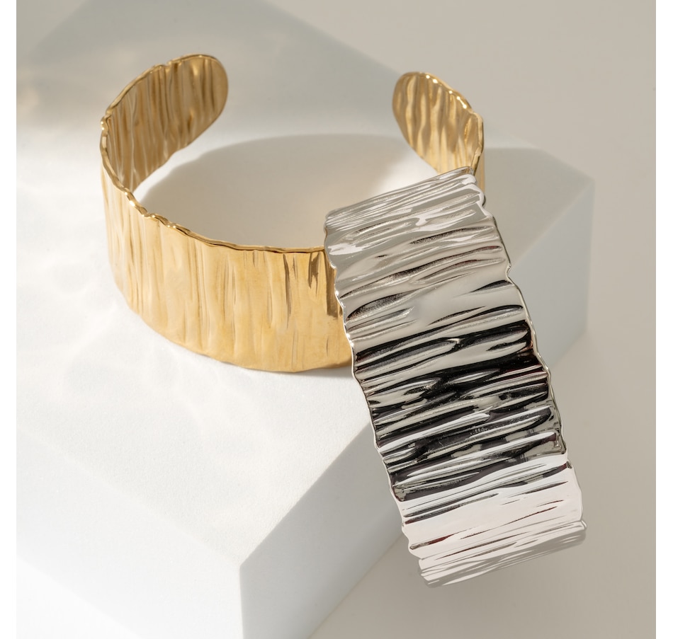 Image 752264_ALTMORE3.jpg, Product 752-264 / Price $79.99, STEELX Wide Ridge Statement Open Bangle from STEELX on TSC.ca's Jewellery department