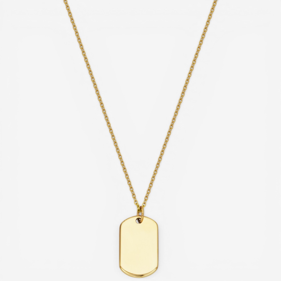 Image 752272_YGP.jpg, Product 752-272 / Price $55.00, STEELX High Polished Engravable Dog Tag Pendant Necklace from Steelx on TSC.ca's Jewellery department