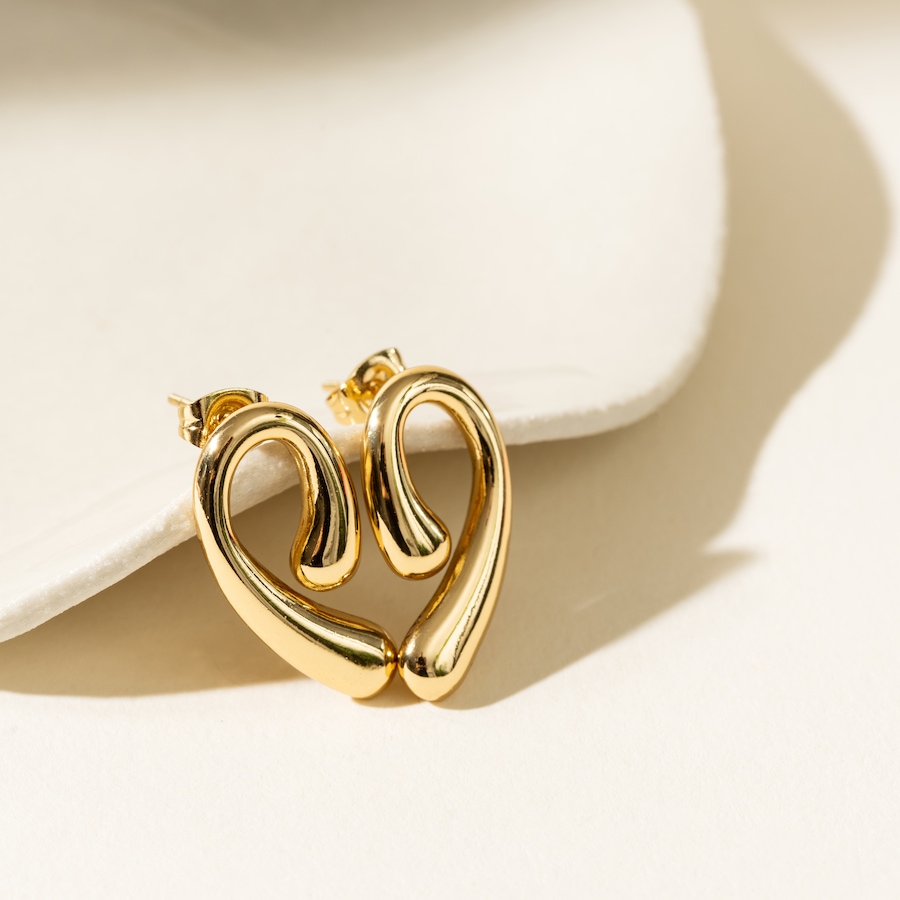 Image 752276_ALTMORE2.jpg, Product 752-276 / Price $60.00, STEELX 18K Yellow Gold Plate Puffy Sculptural Statement Earrings from Steelx on TSC.ca's Jewellery department