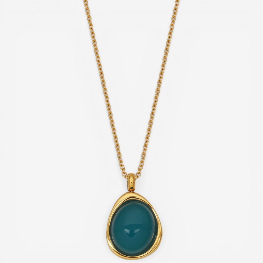 Image 752277.jpg, Product 752-277 / Price $65.00, STEELX 18K Yellow Gold Plate Blue Cat's Eye Pendant Necklace from Steelx on TSC.ca's Jewellery department