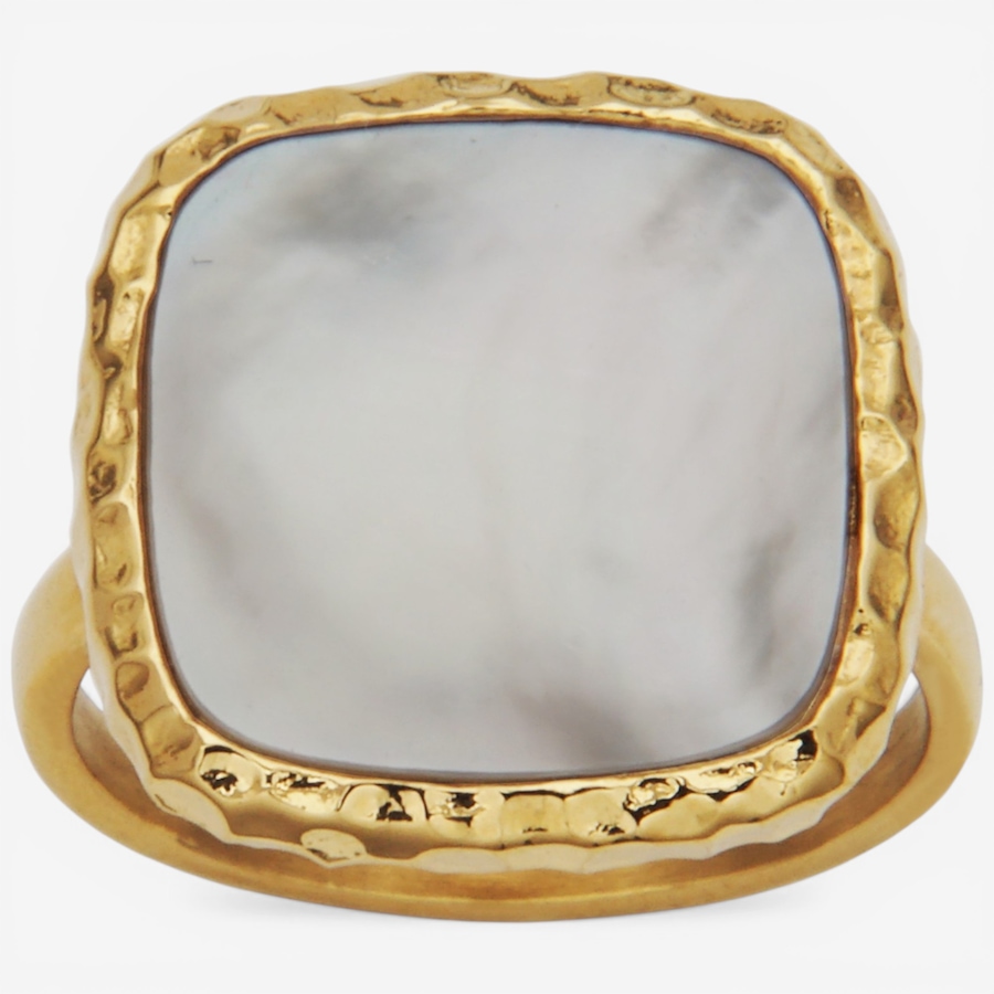 Image 752281.jpg, Product 752-281 / Price $65.00, STEELX 18K Yellow Gold Plate White Shell Pearl Statement Ring from Steelx on TSC.ca's Jewellery department