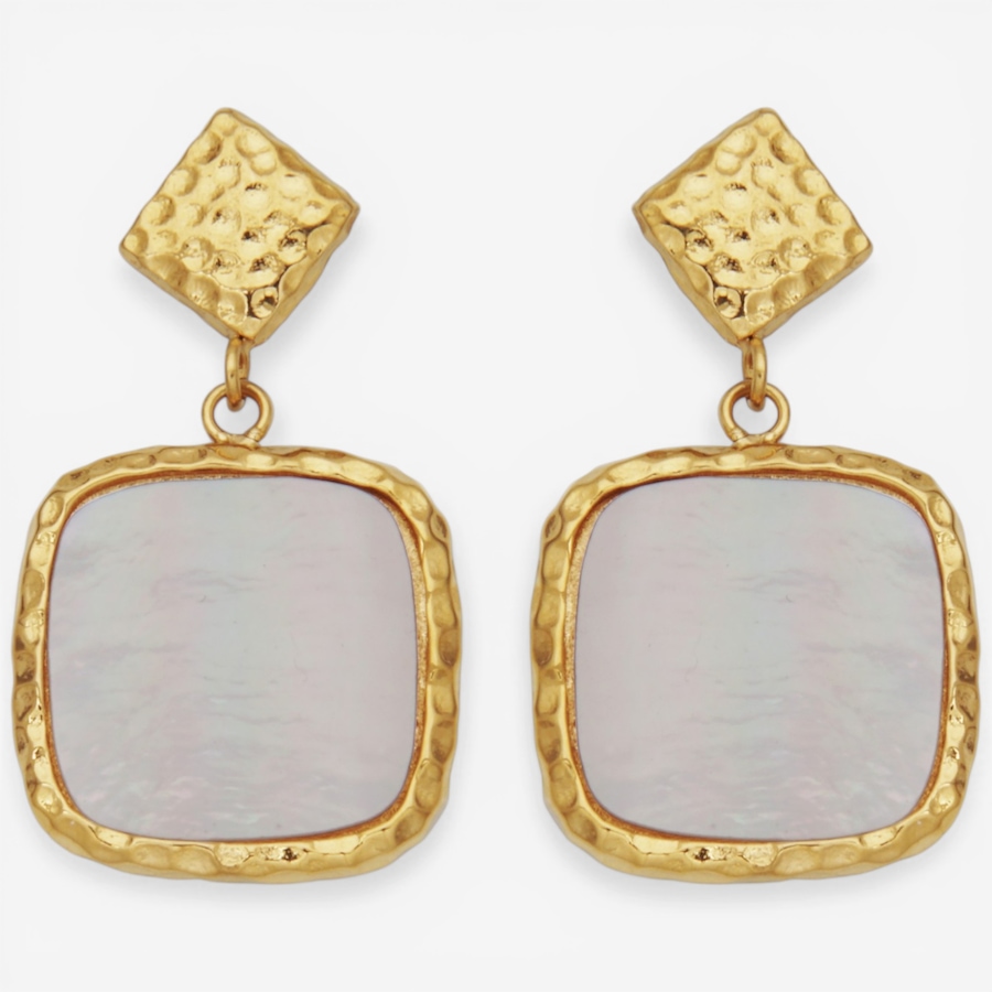 Image 752282_ALTMORE1.jpg, Product 752-282 / Price $80.00, STEELX 18K Yellow Gold Plate White Shell Pearl Dangle Earrings from Steelx on TSC.ca's Jewellery department