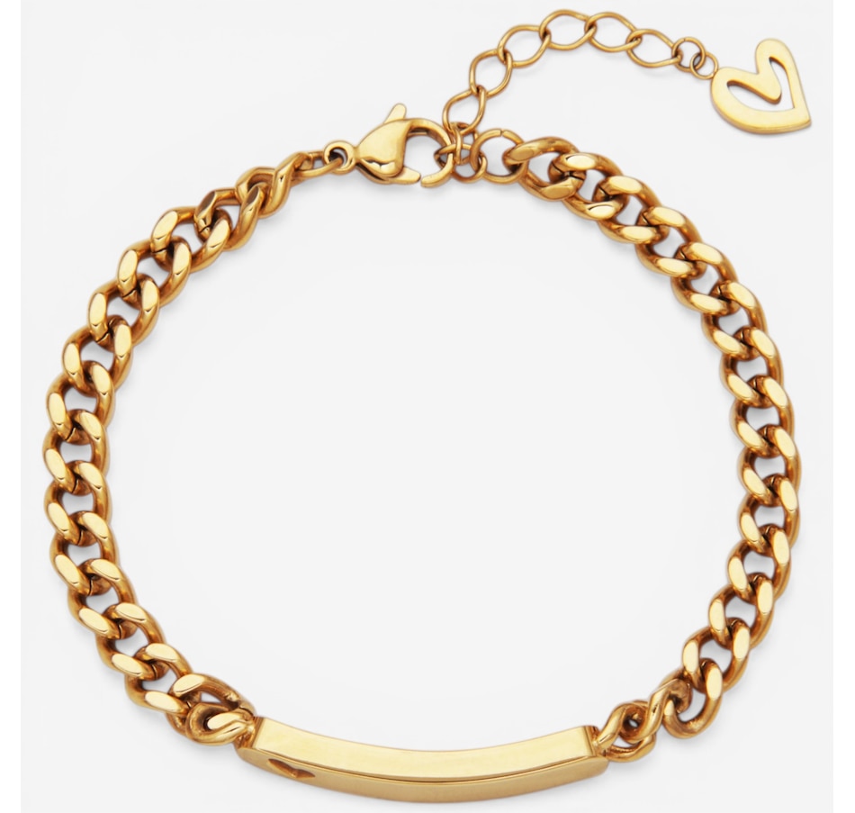 Image 752283_ALTMORE1.jpg, Product 752-283 / Price $54.99, STEELX Engravable ID Bracelet With Heart from Steelx on TSC.ca's Jewellery department