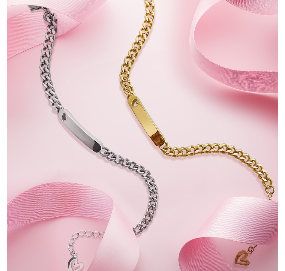 Image 752283_ALTMORE4.jpg, Product 752-283 / Price $54.99, STEELX Engravable ID Bracelet With Heart from Steelx on TSC.ca's Jewellery department