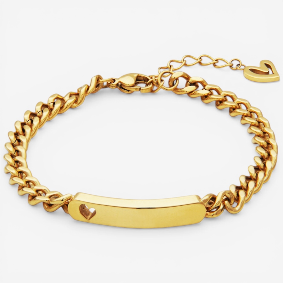 Image 752283_YGP.jpg, Product 752-283 / Price $54.99, STEELX Engravable ID Bracelet With Heart from Steelx on TSC.ca's Jewellery department