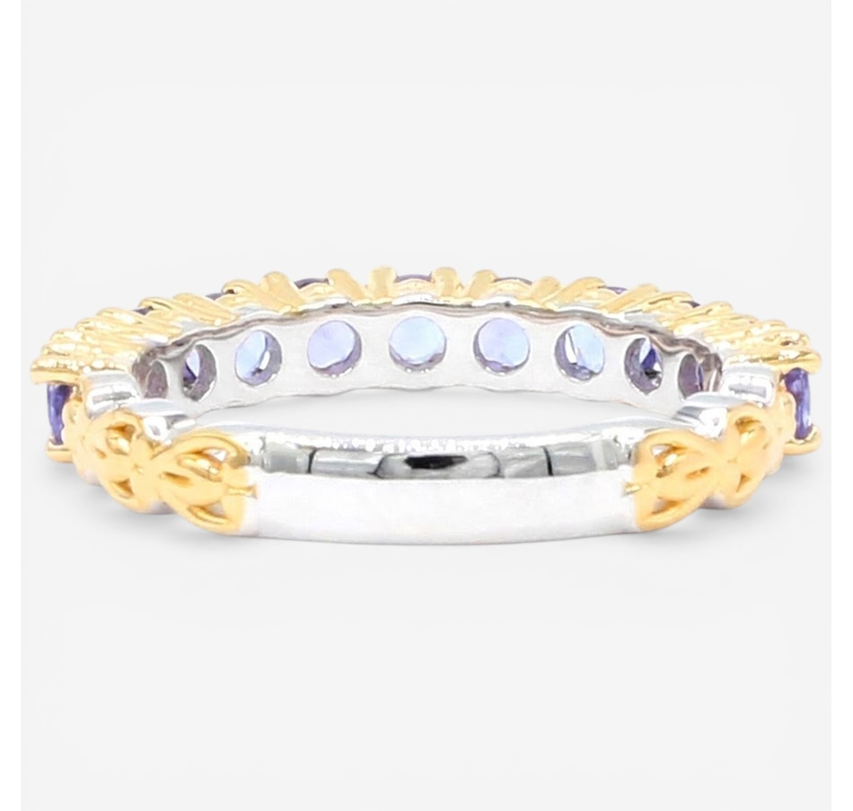 Image 752284_ALTMORE10.jpg, Product 752-284 / Price $199.99, Gems En Vogue Palladium Silver Gemstone Half Eternity Band Ring from Gems En Vogue on TSC.ca's Jewellery department
