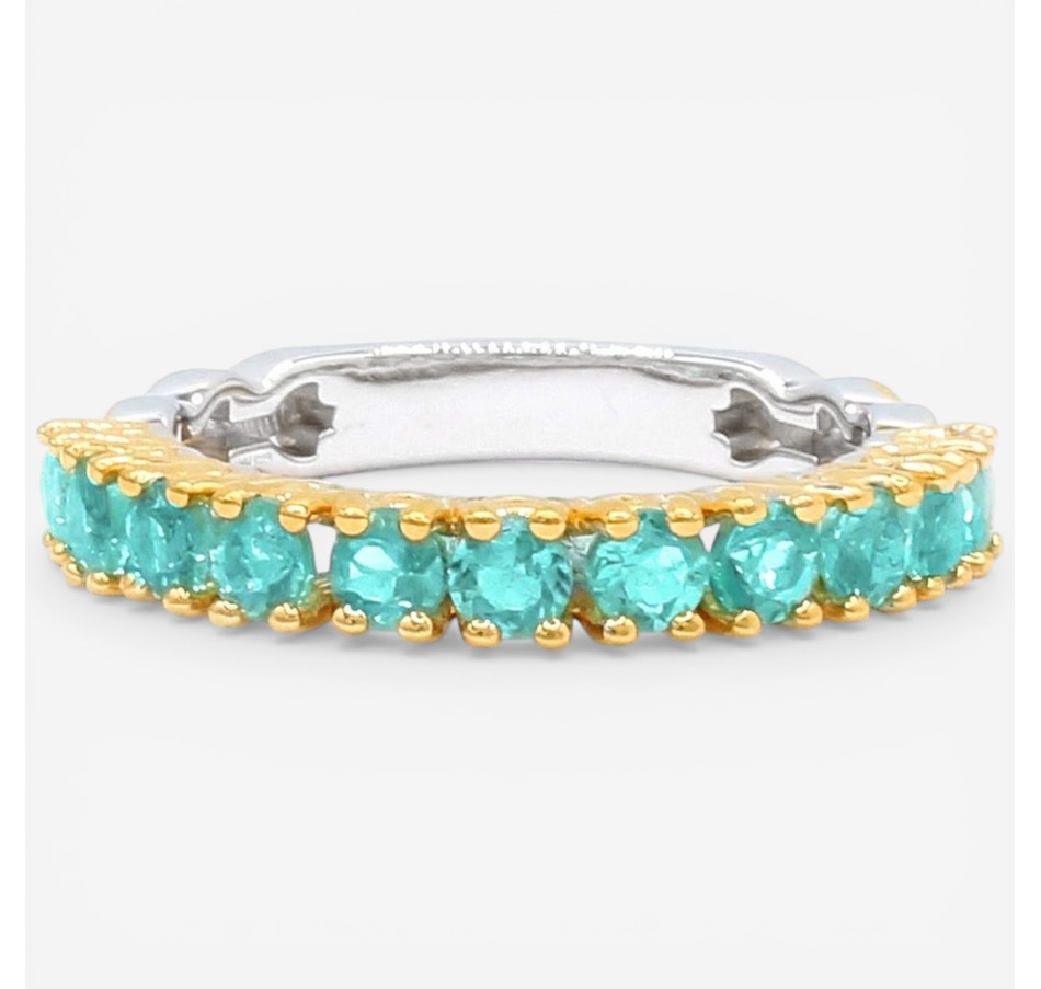 Image 752284_DAPT.jpg, Product 752-284 / Price $199.99, Gems En Vogue Palladium Silver Gemstone Half Eternity Band Ring from Gems En Vogue on TSC.ca's Jewellery department