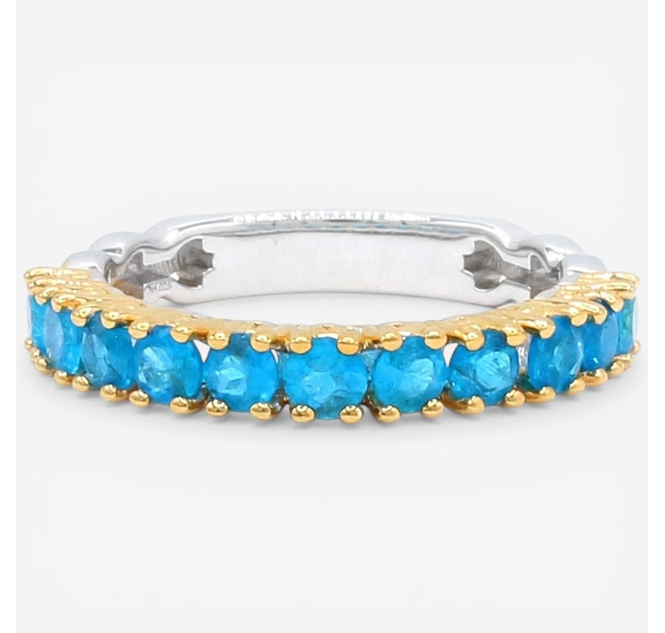 Image 752284_NAPT.jpg, Product 752-284 / Price $199.99, Gems En Vogue Palladium Silver Gemstone Half Eternity Band Ring from Gems En Vogue on TSC.ca's Jewellery department