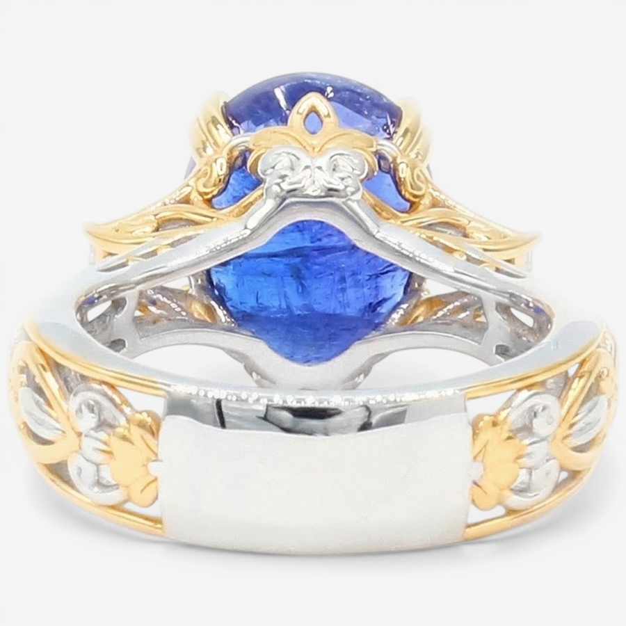 Image 752285_ALTMORE3.jpg, Product 752-285 / Price $899.99, Gems En Vogue Palladium Silver Tanzanite & White Zircon Ring from Gems En Vogue on TSC.ca's Jewellery department