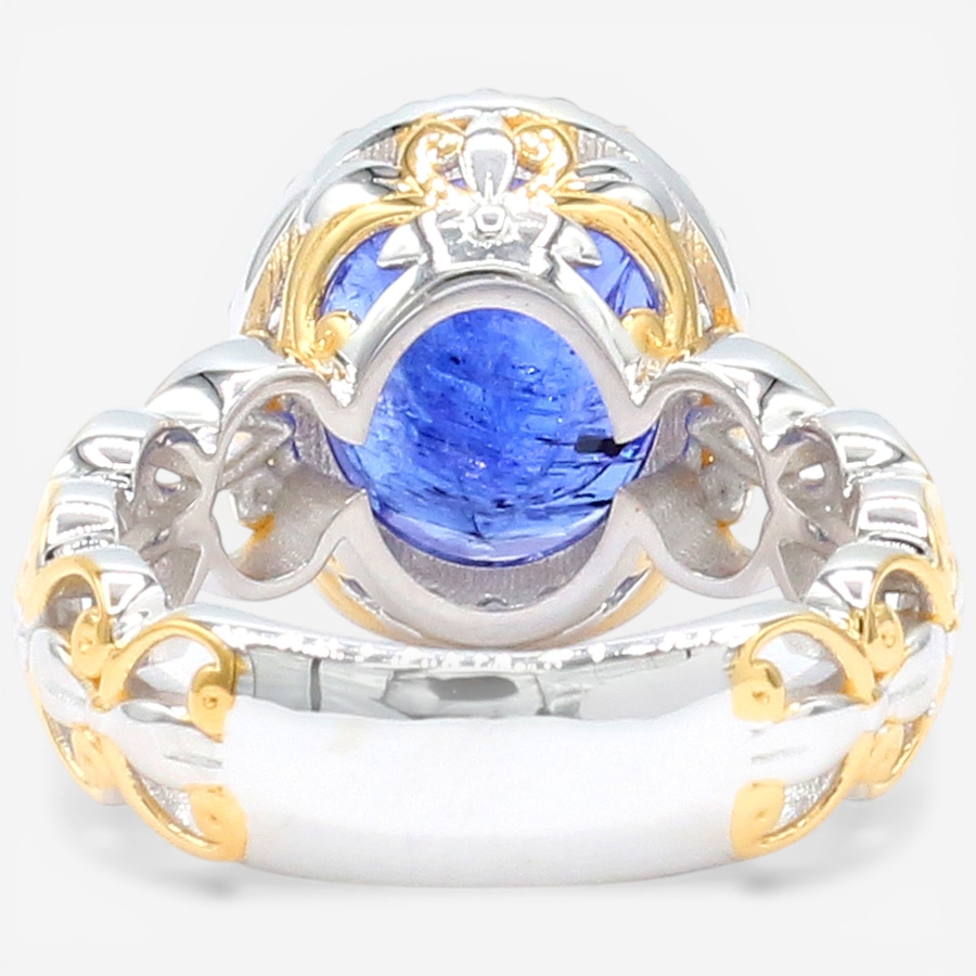 Image 752285_ALTMORE5.jpg, Product 752-285 / Price $899.99, Gems En Vogue Palladium Silver Tanzanite & White Zircon Ring from Gems En Vogue on TSC.ca's Jewellery department