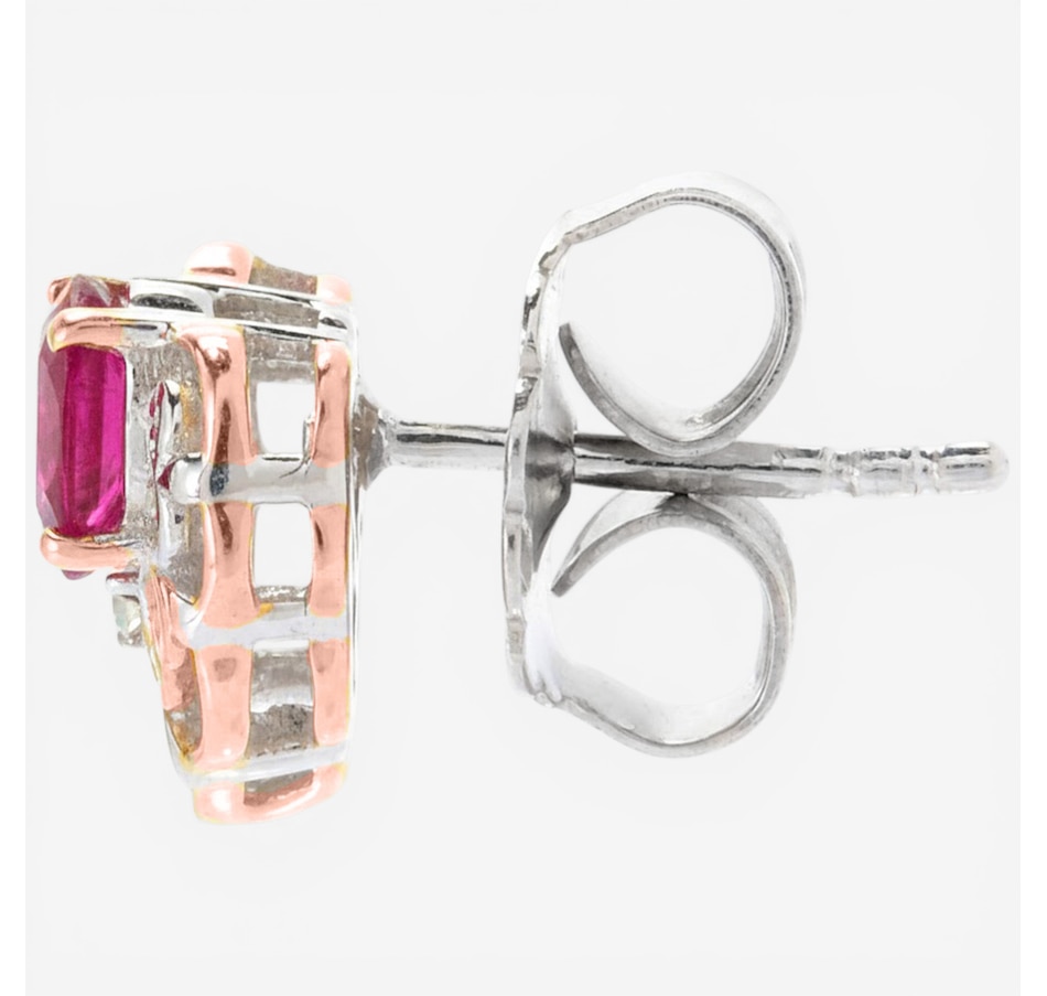 Image 752303_ALTMORE1.jpg, Product 752-303 / Price $299.99, Gems En Vogue Palladium Silver Ruby & Diamond Earrings from Gems En Vogue on TSC.ca's Jewellery department