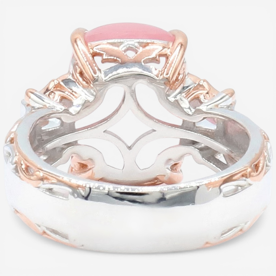 Image 752320_ALTMORE2.jpg, Product 752-320 / Price $349.99, Gems En Vogue Palladium Silver Rose Quartz & White Zircon Ring from Gems En Vogue on TSC.ca's Jewellery department