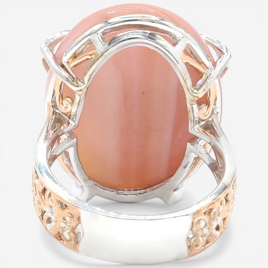 Image 752338_ALTMORE2.jpg, Product 752-338 / Price $179.99, Gems En Vogue Palladium Silver Pink Shell & Pink Spinel Butterfly Ring from Gems En Vogue on TSC.ca's Jewellery department