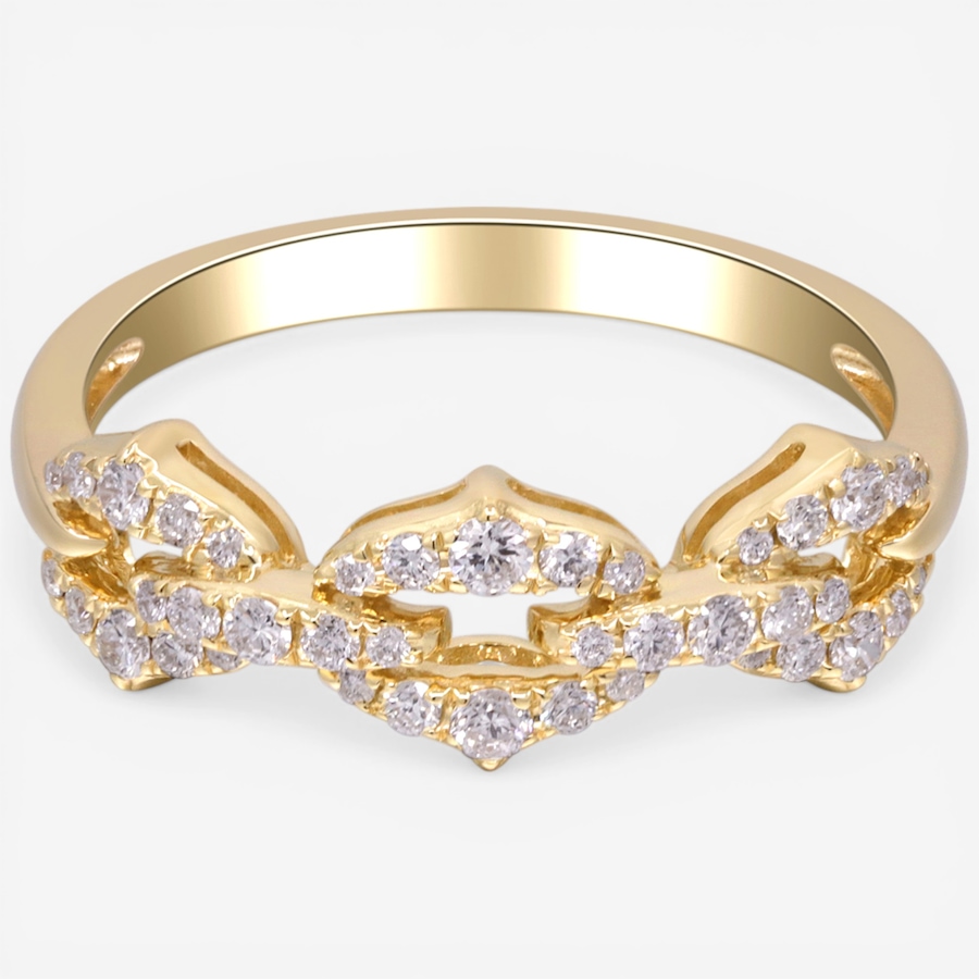 Image 752344.jpg, Product 752-344 / Price $1,999.99, 14K Yellow Gold Link Design Diamond Ring from Diamond Show on TSC.ca's Jewellery department