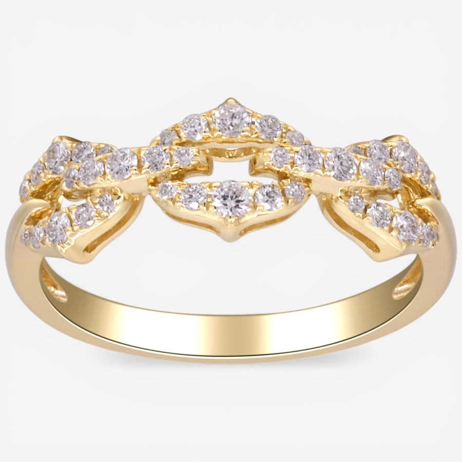 Image 752344_ALTMORE1.jpg, Product 752-344 / Price $1,999.99, 14K Yellow Gold Link Design Diamond Ring from Diamond Show on TSC.ca's Jewellery department