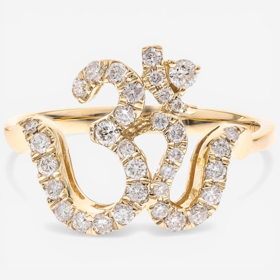 Image 752345_YGL.jpg, Product 752-345 / Price $2,399.99, 14K Gold Link Design Diamond Ring from Diamond Show on TSC.ca's Jewellery department