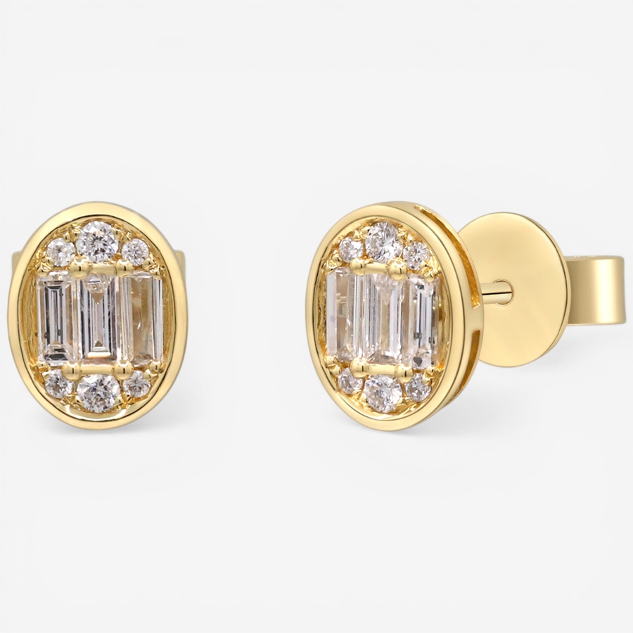 Image 752346_ALTMORE1.jpg, Product 752-346 / Price $1,799.99, 14K Yellow Gold Oval Shape Diamond Stud Earrings from Diamond Show on TSC.ca's Jewellery department