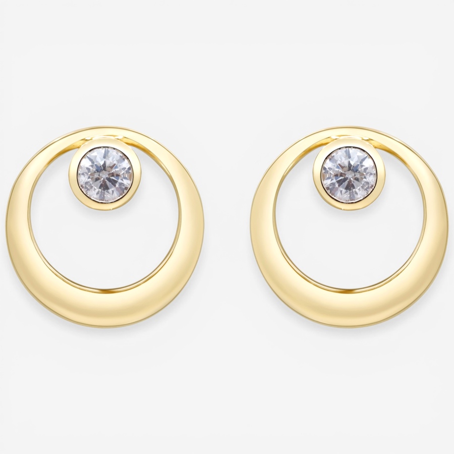 Image 752347_ALTMORE1.jpg, Product 752-347 / Price $2,399.99, 14K Yellow Gold Bezel Set Diamond Earrings from Diamond Show on TSC.ca's Jewellery department