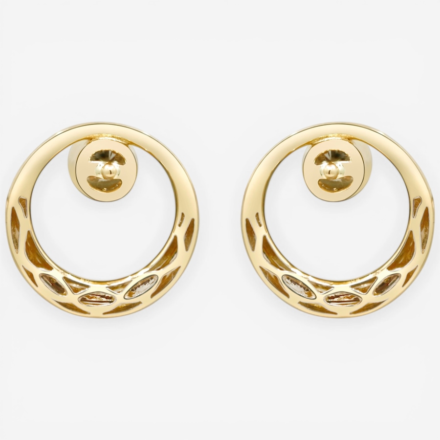 Image 752347_ALTMORE3.jpg, Product 752-347 / Price $2,399.99, 14K Yellow Gold Bezel Set Diamond Earrings from Diamond Show on TSC.ca's Jewellery department