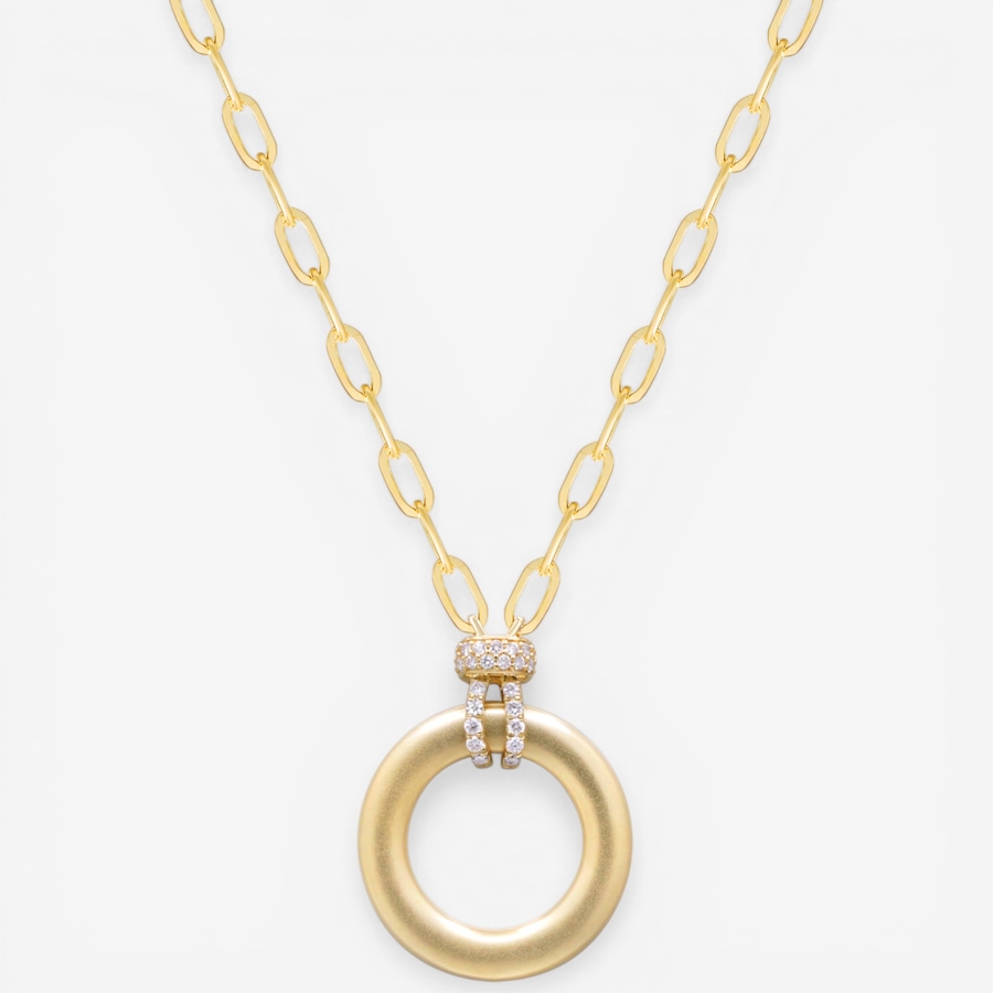 Image 752350.jpg, Product 752-350 / Price $3,499.99, 14K Yellow Gold Circle Diamond Pendant Necklace from Diamond Show on TSC.ca's Jewellery department