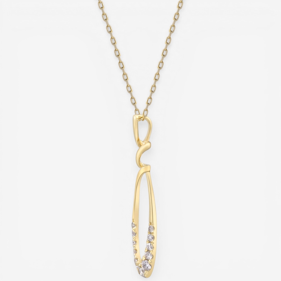 Image 752352_ALTMORE1.jpg, Product 752-352 / Price $1,249.99, 14K Yellow Gold Drop Shape Diamond Pendant Necklace from Diamond Show on TSC.ca's Jewellery department