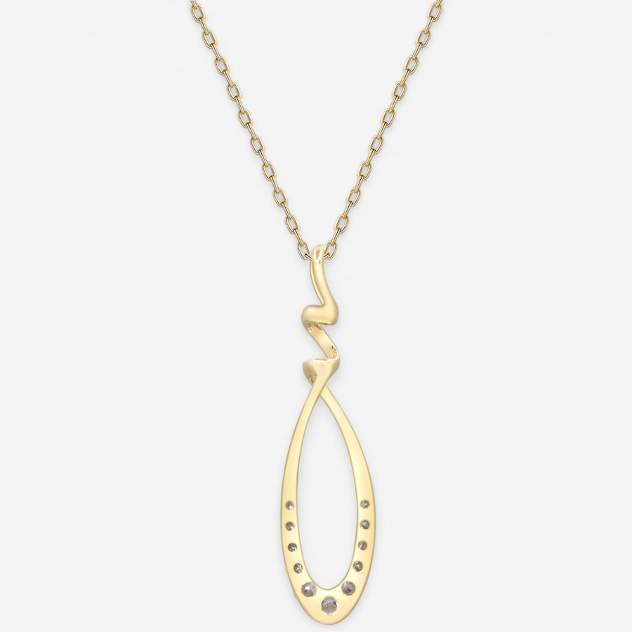 Image 752352_ALTMORE2.jpg, Product 752-352 / Price $1,249.99, 14K Yellow Gold Drop Shape Diamond Pendant Necklace from Diamond Show on TSC.ca's Jewellery department