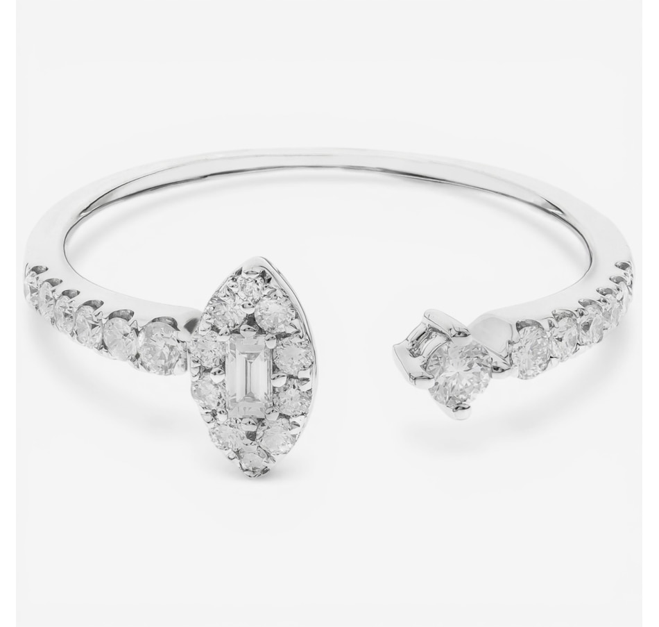 Image 752355.jpg, Product 752-355 / Price $1,099.99, 10K White Gold Open Diamond Ring from Diamond Show on TSC.ca's Jewellery department