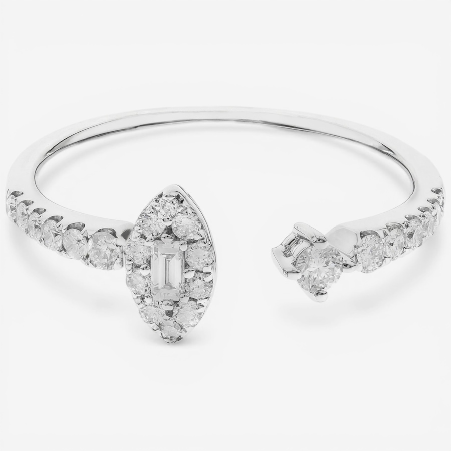 Image 752355.jpg, Product 752-355 / Price $1,299.99, 10K White Gold Open Diamond Ring from Diamond Show on TSC.ca's Jewellery department