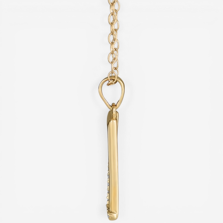 Image 752358_ALTMORE1.jpg, Product 752-358 / Price $1,199.99, 10K Yellow Gold Long Rectangle Diamond Pendant with Chain from Diamond Show on TSC.ca's Jewellery department