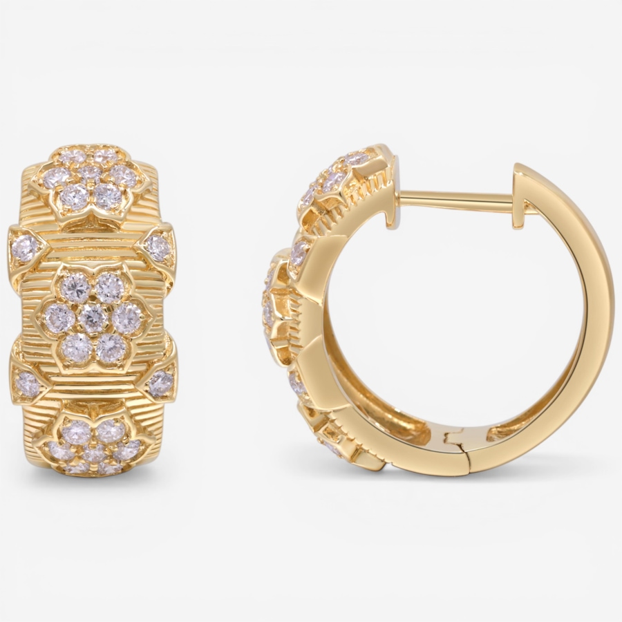 Image 752367_ALTMORE2.jpg, Product 752-367 / Price $5,499.99, 14K Yellow Gold Diamond Hoop Earrings from Diamond Show on TSC.ca's Jewellery department