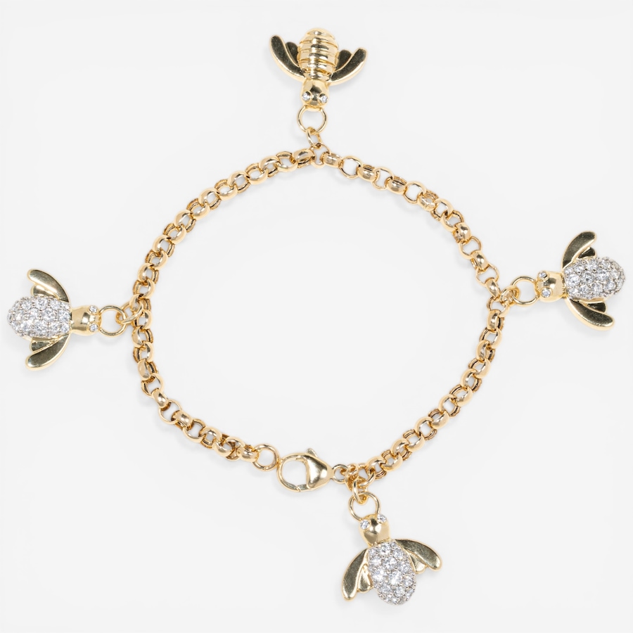 Image 752375.jpg, Product 752-375 / Price $6,495.00, Estate Originals 14K Yellow Gold Bee Motif Charm Bracelet from Estate Originals on TSC.ca's Jewellery department